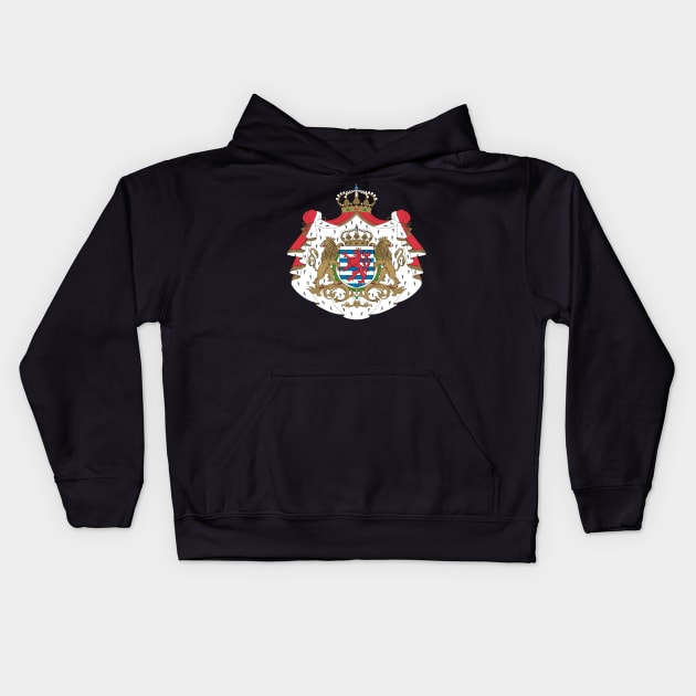 Coat of arms of Luxembourg Kids Hoodie by Wickedcartoons